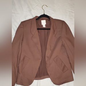 H&M brown blazer size small